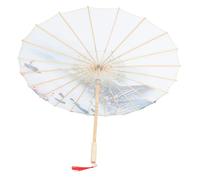 ELAYARD Parapluie Chinois en Papier Huilé Vintage Manche en Bois, Accessoire de Défilé et Parapluie de Danse pour Costumes et Photographie, Vert Couleur Aléatoire