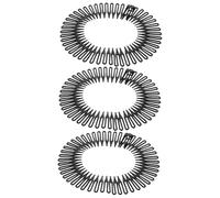 ELAYARD Peigne à Ressort Noir Extensible Serre-tête Flexible pour Cheveux Lot de Maintien des Mèches Rebelles Accessoire Coiffure pour Femmes