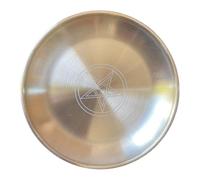 ELAYARD Pentacle Plate Ornement Unique Doré pour Plateau Rituel Assiette de Cérémonie Décorative Sacrée pour Rituel Spirituel et Protection pour Offrandes et Décoration de Temple