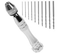 ELAYARD Perceuse Manuelle Aluminium Allié Mini Chignole à Main Ergonomique Antidérapante Outil Rotatif DIY Compact pour Modélisme et Bricolage