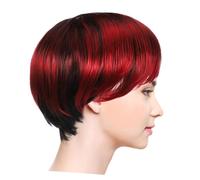 ELAYARD Perruque Synthétique Courte Bob pour Femmes Style Pixie Naturel Légère et Élégante pour Usage Quotidien et Fêtes