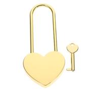 ELAYARD Petit Cadenas Cœur avec Clé Verrou Décoratif pour Journal Boîte à et Valise Élégant et Polyvalent Or
