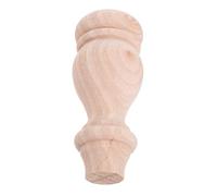 ELAYARD Pieds de Meubles en Bois Massif Ronds 6X15 CM - Pieds de Canapé et Table Basse Décoratifs Style Français - Robustes Finition Poncée Protection Sol Usage Multifonctionnel