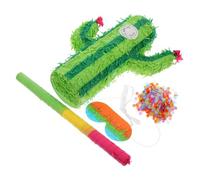 ELAYARD Piñata Cactus Mexicaine Petite Ensemble 1 Pièce Bonbons Assortis Décoration Originale pour Fête d'Anniversaire Fête Prénuptiale et Nouvel An Animation Couleur Aléatoire