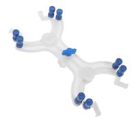 ELAYARD Pince à Ressort en Plastique Blanc pour Burette de Laboratoire, Clip de Fixation Solide Compatible Matériel Laboratoire et Tubes à Essais