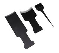 ELAYARD Pinceau à Teinture en Plastique Abs et Noir Kit 3 Pièces D'accessoires Tableau de Surbrillance pour Coloration Rapide et Protection du Cuir Chevelu de Coiffure à Domicile