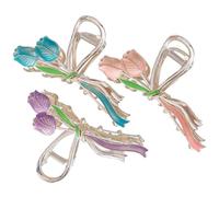 ELAYARD Pinces à Cheveux Griffes pour Créer de Belles Coiffures Lot de 3 en Alliage Accessoires Élégants pour Cheveux Longs et Raides Quotidien et Fêtes