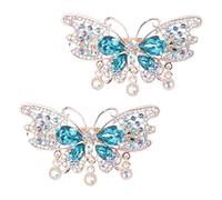 ELAYARD Pinces à Cheveux pour Femmes Lot de 2 Strass Accessoires Mode pour Fêtes et Occasions Spéciales Style Frais de Printemps