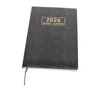 ELAYARD Planificateur Hebdomadaire avec Calendrier Carnet PU Holographique pour Organisation et Journal de Grossesse Portable et Pratique