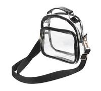 ELAYARD Pochette transparente à bandoulière pour femme Petit modèle clair en PVC léger et facile à nettoyer pour usage quotidien et voyages Couleur Aléatoire Couleur Aléatoire