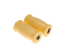 ELAYARD Poignées Béquille Caoutchouc Antidérapantes Jaunes Accessoires de Remplacement Durables pour Canne et Déambulateur Protection Main Facile à Installer Compatible Aluminium et