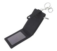 ELAYARD Porte-Badge en PU avec Porte-clés, pour Cartes D'identité et Accès | Étui Noir, Protection Imperméable, Capacité Multiple, Finition Métal Élégante, Usage Quotidien et Casual