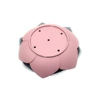 ELAYARD Porte-savonnette Design Créatif en Silicone Forme Pétale de Fleur, Antidérapant et Solide, Boîte à Savonnette Drainante pour Salle de Bain Usage Domestique