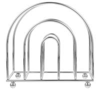 ELAYARD Porte-serviettes en Métal Argenté Rond, Support Serviette de Table de Bureau, Design Simple et Stable, Grand Porte-serviettes Décoratif Réutilisable Cuisine, Restaurant et Maison