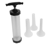 ELAYARD Poussoir Saucisse Manuel Plastique Alimentaire Complet de Remplissage de Viande avec Entonnoirs Outil Pratique et Facile à Nettoyer pour Fabrication Maison de Saucisses