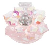 ELAYARD Présentoir à Ongles Magnétique en Acrylique Rose Motif Floral Support Stable pour Pratique et Présentation Nail Art Plateau D’Entraînement Débutants Outil Manucure Polyvalent