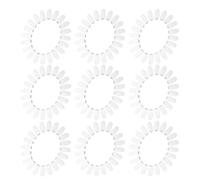 ELAYARD Présentoir à Vernis à Ongles Transparent en Plastique Roue Ovale pour Manucure 20 Échantillons Support pour Nail Art Professionnel pour Salons Formations et Expositions