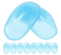 ELAYARD Protège-oreilles Silicone pour Coloration Capillaire 5 Paires Taille Unique Protection Chaleur et Produits Chimiques pour Salon de Coiffure Usage Domestique Bleu