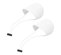 ELAYARD Protège-talons en Tissu Résistant à L’usure, Lot de 2 Couvre-talons Blancs pour Chaussures à Talon ≤ 8 Cm, Coussinets de Talon Pratiques pour Conduite, Protection Antidérapante