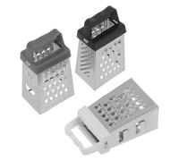 ELAYARD Râpe Multifonctionnelle en Acier Inoxydable 3 Pièces pour Fromage et Légumes Mini Râpe à Aliments Lame Robuste pour Couper Carottes Pommes de Terre et Fruits Usage la Cuisine