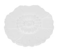 ELAYARD Rosace de Plafond en Plâtre Imitation Pierre Blanche, Médaillon Décoratif Creux pour Plafonnier, Anneau Médaillon pour Luminaires, Décoration Intérieure Élégante et Rénovation