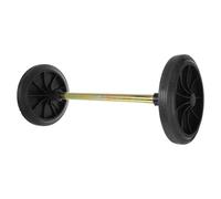 ELAYARD Roue de Rechange pour Poubelle en Caoutchouc 48 CM Creux Lot de 2 set de Roues Robustes pour Poubelle d'Extérieur Remplacement Industriel Silencieux et Solide