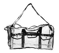 ELAYARD Sac de Voyage Transparent PVC Grand Format Trousse de Toilette Multifonctionnelle Capacité Résistante et Facile à Nettoyer Pochette Cosmétique Portable pour Sports et Déplacements