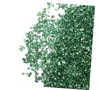 ELAYARD Sac Sac De Décorations Verre Écrasé Pour Nail Art Finitions Brillantes Pour Manucure Diy Environ De Fragments De Verre Iréguliers Vert Foncé