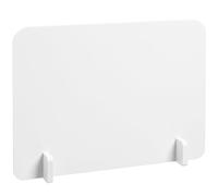 ELAYARD Séparateur de Bureau en PVC Bords Arrondis Panneau de Séparation de Bureau Anti-Projection pour Protection Hôtel et Espaces Collectifs