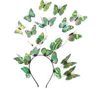 ELAYARD Serrage-Tête Vert pour Femme 8 Pinces à Cheveux Accessoires Coiffure Mariage et Fêtes Léger et Confortable pour Tea Party et Occasions Spéciales