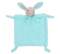 ELAYARD Serviette Apaisante Lapin en Velours Cristal 26x22 Cm pour Bébé 0-3 Mois, Peluche Douce en Coton, Jouet Apaisant pour -né, Présent Naissance Câlin