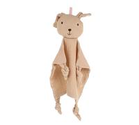 ELAYARD Serviette de Réconfort Bébé Jouet Apaisant -né Coton Doux Khaki Ours Peluche pour Nourrisson Présent Baby Shower