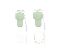 ELAYARD Set Couverts Silicone Garçon Fille Cuillère et Fourchette pour Tout Petits Ustensiles Durables et Faciles à Adaptés à Apprentissage de Alimentation Autonome Développement Moteur