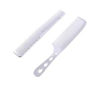 ELAYARD Set de Peignes Coiffure Aluminium Argenté Peignes de Coupe Antirouille pour Hommes et Femmes Démêlant et Sectionnement des Cheveux et Facile à Nettoyer