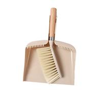 ELAYARD Set Mini Balayette Pelle de Bureau Beige Brosse Flexible pour Nettoyage Clavier et Intérieur Voiture Compact et Facile à