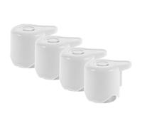 ELAYARD Soupape de Sécurité pour Autocuiseur Électrique, Joint de Soupape Vapeur Haute Température, Lot de 4 Pièces Blanches Compatibles, Remplacement pour Cuiseur à Riz, Accessoire