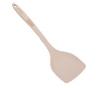 ELAYARD Spatule en Silicone Antiadhésive Cuisine Spatule à Frire Portable Beige avec Pointillés Ustensile Multifonction pour Wok et Cuisson Sûre Accessoire la Cuisine 1 Pièce