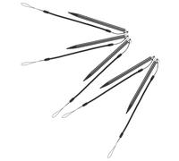 ELAYARD Stylet Capacitif Écran Tactile à Pointe Fine Corde à Ressort Anti-Perte, Lot de 5 Compatible Tablettes et Téléphones, Fonction Pression Sensible pour Dessin et Prise de Notes