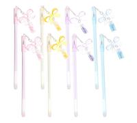 ELAYARD Stylos à Bille Décoratifs Pendentif de Nœud Lot de 8 pour Journaux Intimes et Bricolage Couleur Aléatoire