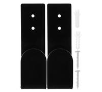 ELAYARD Support Clavier Mural Acrylique Noir Lot de 2, Support Rangement Bureau pour Clavier Mécanique et Espace Gaming sans Encombrement