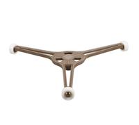 ELAYARD Support de Plateau Tournant pour Micro-ondes avec Roulettes Anneau Rotatif Triangulaire Stable pour Plaque Verre de Rechange pour Cuisson Homogène