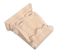 ELAYARD Support d'Étagère Vintage en Bois Sculpté Corbeaux Console d'angle Décorative Console Triangulaire pour Meubles Campagnards Entrée et Salon 19X18,5X7,5Cm