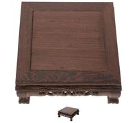 ELAYARD Support en Bois Rectangulaire Lisse pour Pots de Fleurs et Vases, Piédestal Multi-usage Design Simple et Charme Classique pour Décoration Maison Zen Plusieurs styles