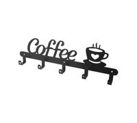 ELAYARD Support Mural Métal pour Tasse à Café Porte Mug Décoratif Robuste et Pratique Organiseur Suspendu pour Cuisine et Bar Rangement Tasse Café Élégant