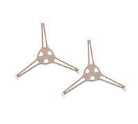 ELAYARD Support Plateau Tournant Micro-ondes 2 Pièces en Plastique, Anneau de Support à Roulettes, Compatible Plateau en Verre, Rotation Fluide pour Cuisson Uniforme, Accessoire Micro-ondes Pratique