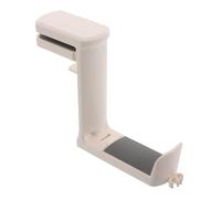 ELAYARD Support pour Casque Gaming à Pince sous Bureau Support Ajustable pour Casque Audio Crochet de Rangement Compact pour Bureau Couleur Beige Crème Accessoire Multifonction pour