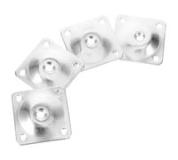 ELAYARD Supports de Pieds de Meubles 4 Plaques Métalliques pour Fixation Rapide Adaptés Nivellement et Stabilisation des Tables