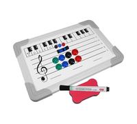 ELAYARD Tableau Blanc Magnétique Effaçable Double Face avec Notation Musicale pour Apprentissage Musique Garçon Fille et Éducation