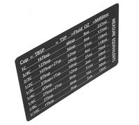 ELAYARD Tableau Magnétique Réutilisable de Conversion de Mesures pour Cuisine Accessoire Pratique avec Conversion Gravée Format Facile à Ranger pour Pâtisserie et Cuisson
