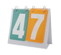 ELAYARD Tabletop Score Keeper Board Mini Flip Scoreboard Double Color Contrast for Basketball Soccer Table Tennis Games